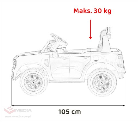 Pojazd Ford Ranger LIFT Czerwony Pickup