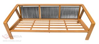 Meble Ogrodowe Aluminiowe Dwie Sofy + Fotel + Stolik