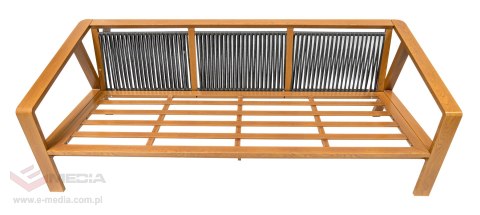 Meble Ogrodowe Aluminiowe Dwie Sofy + Fotel + Stolik