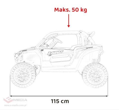 Pojazd Buggy 4x4 KCK Biały