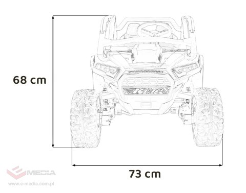 Pojazd Buggy 4x4 KCK Niebieski