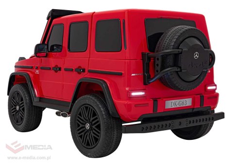 Pojazd Mercedes Benz G63 AMG XXL MP4 Czerwony Pojazd Mercedes Benz G63 AMG XXL MP4 Czerwony