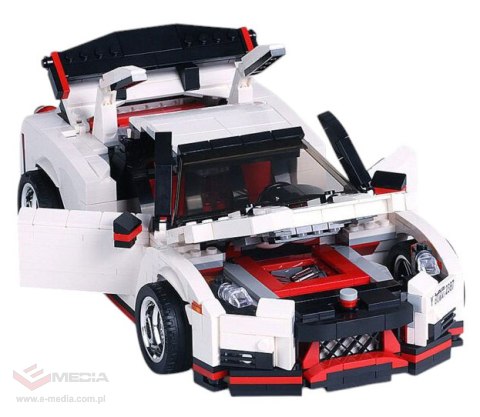 Zestaw Klocków Autko 1034el.Białe