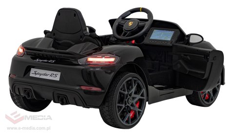 Pojazd Porsche Spyder RS 718 Czarny MP4
