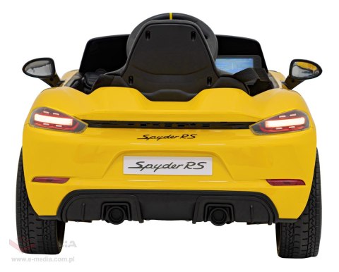 Pojazd Porsche Spyder RS 718 Żółty MP4