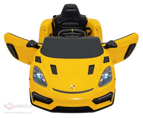 Pojazd Porsche Spyder RS 718 Żółty MP4