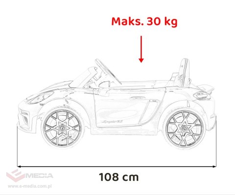 Pojazd Porsche Spyder RS 718 Żółty MP4