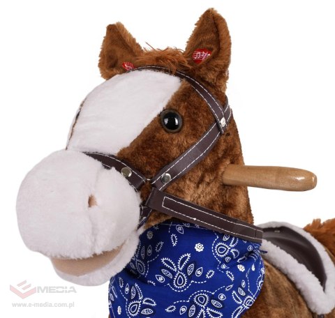 Konik Koń Na Biegunach Brąz