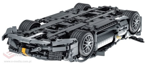 Zestaw Klocków Autko Sportowe Szare 1356el.