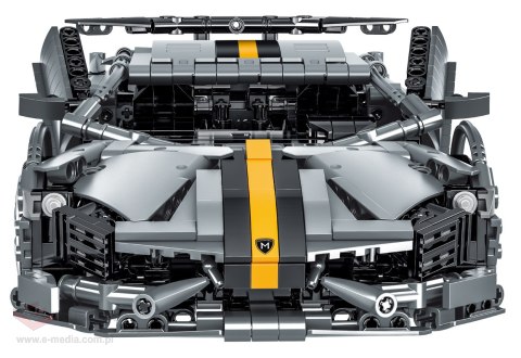 Zestaw Klocków Autko Sportowe Szare 1356el.