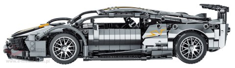 Zestaw Klocków Autko Sportowe Szare 1356el.