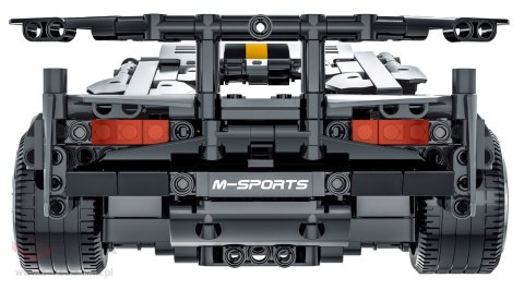 Zestaw Klocków Autko Sportowe Szare 1356el.