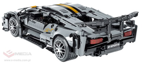 Zestaw Klocków Autko Sportowe Szare 1356el.