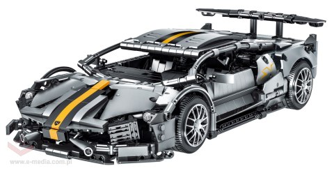 Zestaw Klocków Autko Sportowe Szare 1356el.