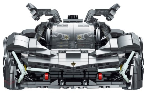 Zestaw Klocków Autko Sportowe Szare 1512el.