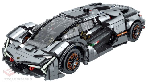 Zestaw Klocków Autko Sportowe Szare 1512el.