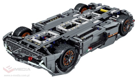Zestaw Klocków Autko Sportowe Szare 1512el.