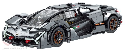 Zestaw Klocków Autko Sportowe Szare 1512el.