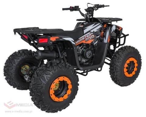 Pojazd Quad Spalinowy 200CC MONSTER Pomarańczowy Pojazd Quad Spalinowy 200CC MONSTER Pomarańczowy