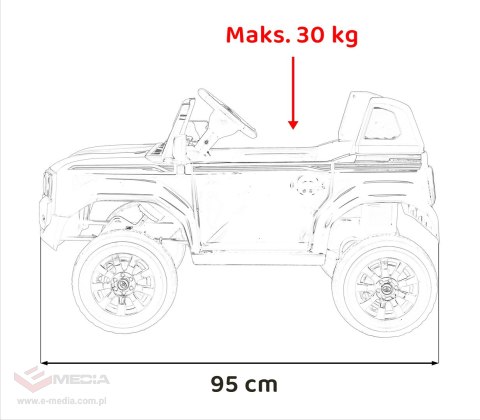 Pojazd Toyota Land Cruiser PRADO Biały