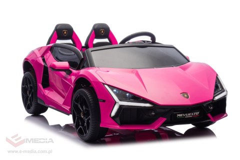Pojazd Lamborghini Revuelto XL STRONG Różowy Pojazd Lamborghini Revuelto XL STRONG Różowy