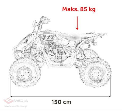 Pojazd Quad Spalinowy DESERT STORM LIFT Czerwony Pojazd Quad Spalinowy DESERT STORM LIFT Czerwony