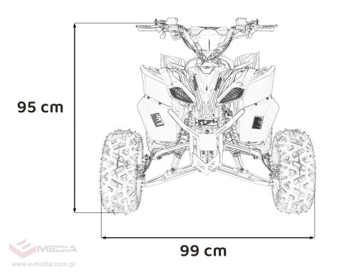Pojazd Quad Spalinowy DESERT STORM LIFT Czerwony Pojazd Quad Spalinowy DESERT STORM LIFT Czerwony