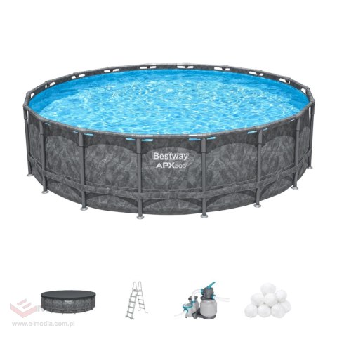Basen Stelażowy 18FT 549x132 cm APX 365 BESTWAY Basen Stelażowy 18FT 549x132 cm APX 365 BESTWAY