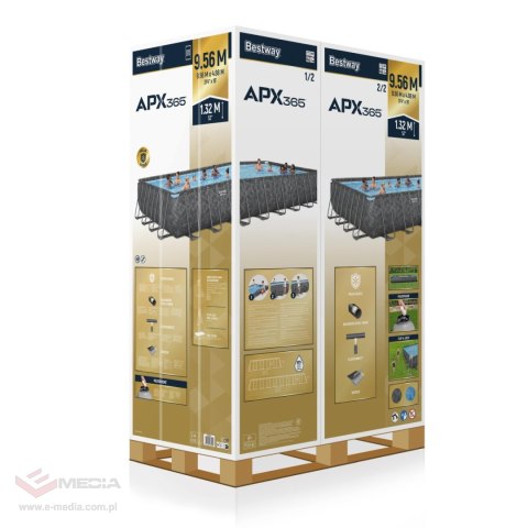 Basen Stelażowy 31FT 956x488x132cm APX 365 BESTWAY Basen Stelażowy 31FT 956x488x132cm APX 365 BESTWAY