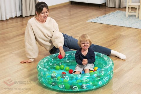 Basenik Zielony 91x20cm + Piłeczki BESTWAY