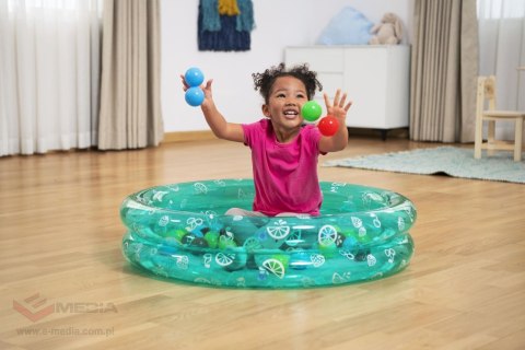 Basenik Zielony 91x20cm + Piłeczki BESTWAY