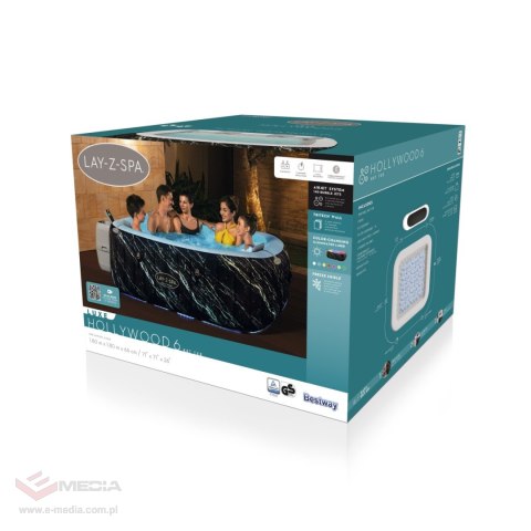 Lay-Z-Spa Hollywood LUXE Air Jet Jacuzzi BESTWAY Lay-Z-Spa Hollywood LUXE Air Jet Jacuzzi BESTWAY