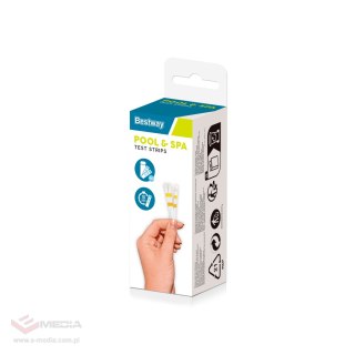 50 Pasków Testowych do wody basenowej BESTWAY pH + Chlor + Zasadowość