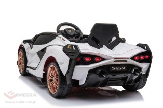 Lamborghini SIAN na akumulator dla dzieci Biały + Pilot + EVA + Wolny Start + Audio LED