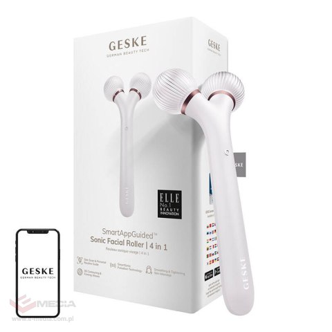 Roller soniczny do twarzy i ciała 4w1 Geske z Aplikacją (starlight)