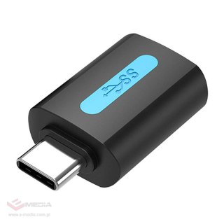Vention Adapter USB CDUB0, USB-C męski do USB 3.0 żeński (czarny)