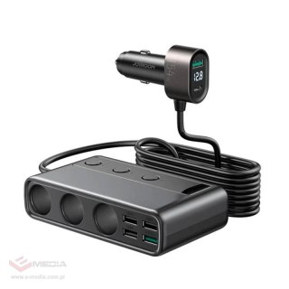 Ładowarka samochodowa JOYROOM JR-CL06 Multi-Port (czarna)