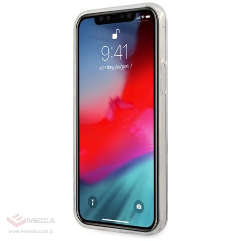 Etui Guess Jeans Collection na iPhone 12 mini - granatowe