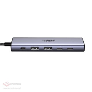 Hub USB-C Ugreen CM511, HDMI 4K 60Hz, 2x USB 3.2, 2x USB-C 3.2, PD