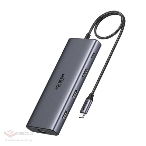 Hub USB-C UGREEN CM639 10-portowy PD 100W