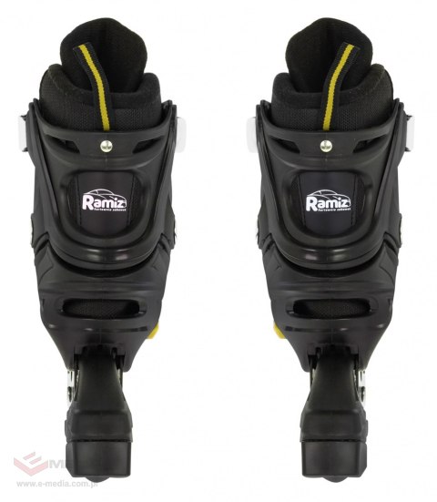 Zestaw 4w1 Rolki Wrotki Łyżwy dla dzieci Rozmiar 34-38 Żółty