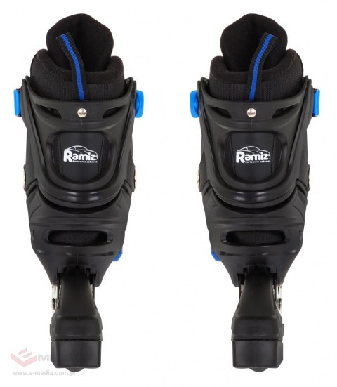 Zestaw 4w1 Rolki Wrotki Łyżwy dla dzieci Rozmiar 39-43 Niebieski