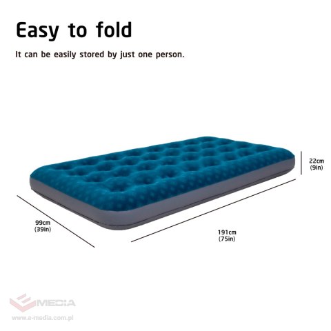 Duży dmuchany materac jednoosobowy AVENLI 191x99x22
