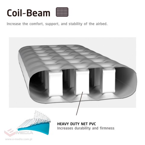 Duży dmuchany materac jednoosobowy AVENLI 191x99x22