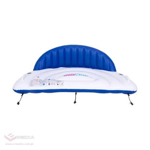 Duży materac basenowy z oparciem SUNCLUB