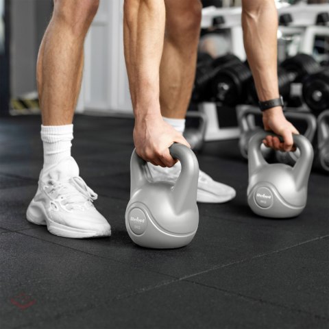 Kettlebell bitumiczny 14 kg szary REBEL ACTIVE
