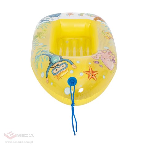 Łódka basenowa pompowana SUNCLUB żółty