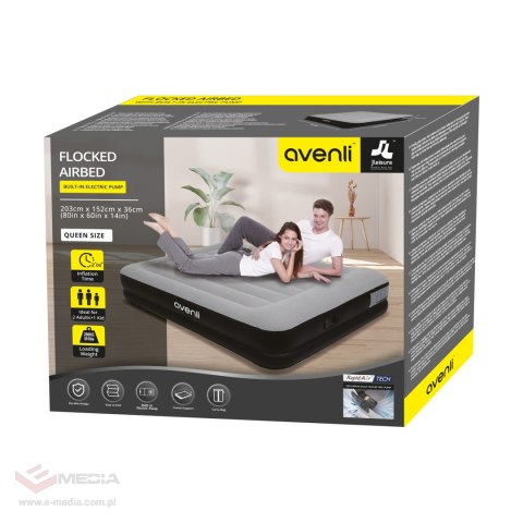 Materac z pompką elektryczną king size AVENLI 203x152x36