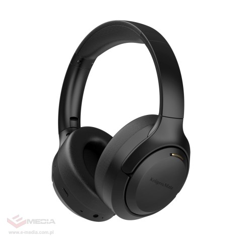 Bezprzewodowe słuchawki nauszne z ANC , Kruger&Matz F8A , czarne