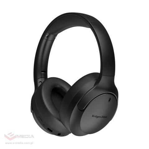 Bezprzewodowe słuchawki nauszne z ANC , Kruger&Matz Street 4 , czarne